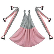 Colorful High Quality Nylon Fabric Yoga Aerial Hammock Set 6 Handles Indoor Gym Hammocks